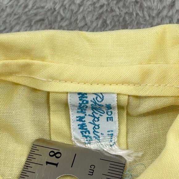 Unbranded Shirts & Tops Vintage Baby Girl Top Yellow White Gingham